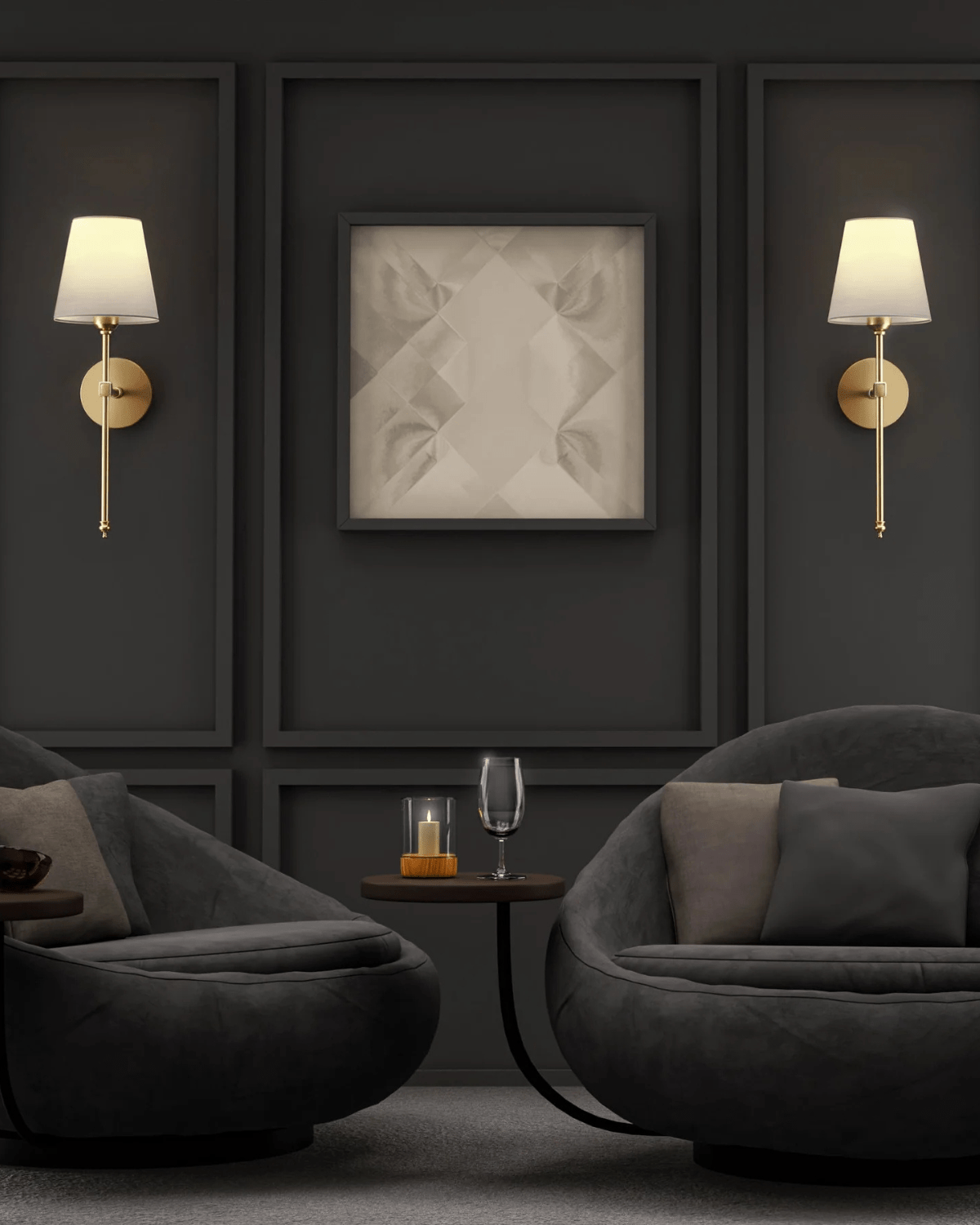 Elegant væglampe med justerbar lysstyrke og tidløst design