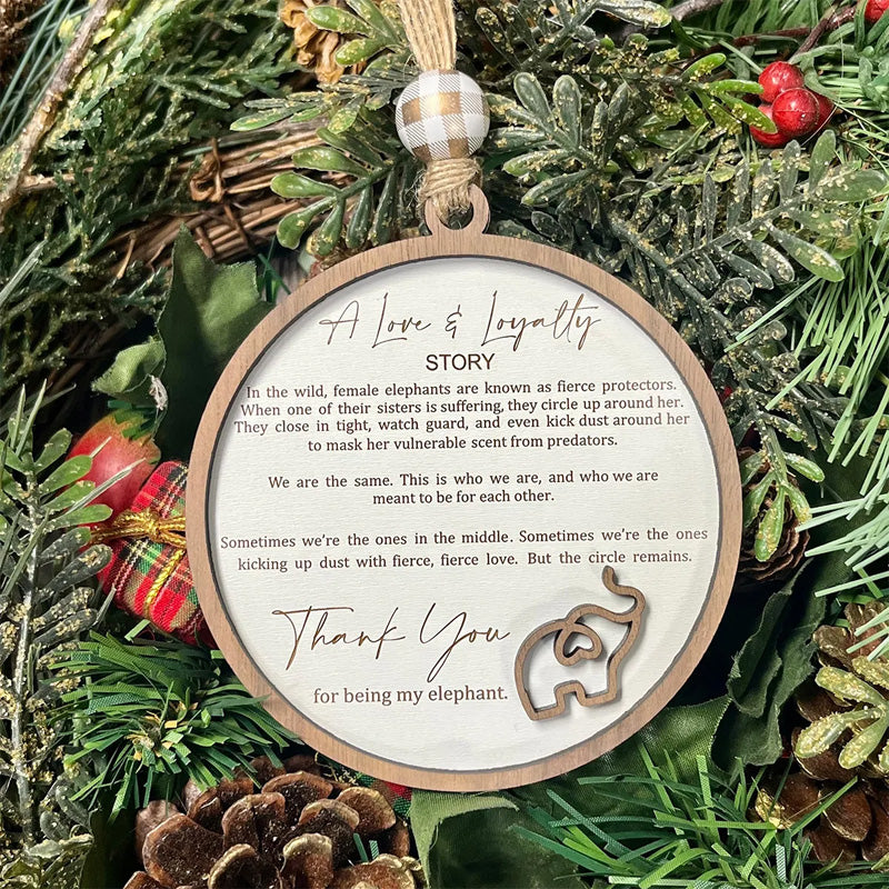 Elefant Ornament til Venskab