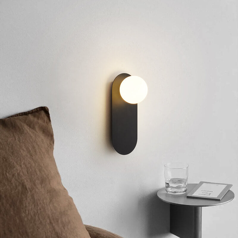 Elegant Væglampe i Glas og Metal - Moderne Design