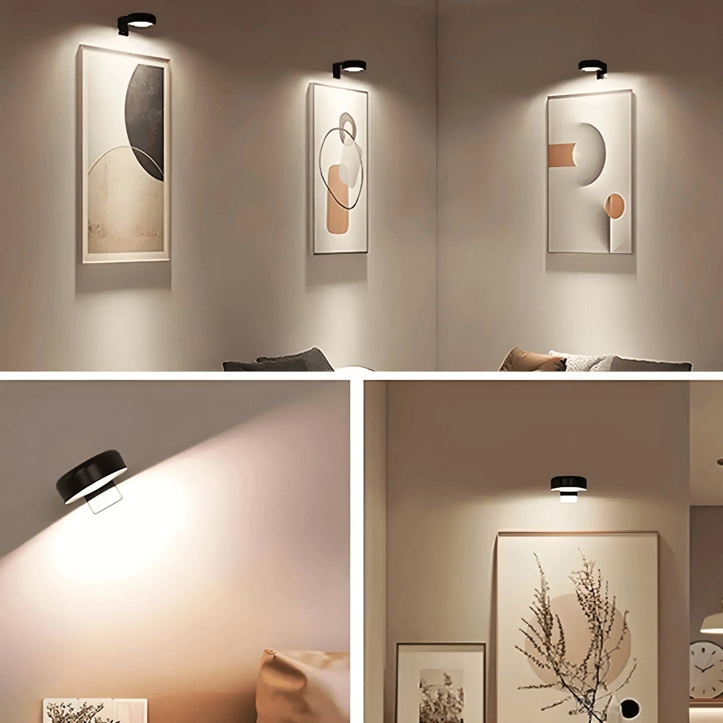 Fleksibel Magnetlampe til Malerier - 13 Farver, Trådløs & Elegant