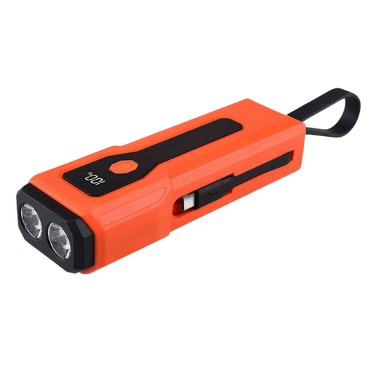 Kompakt LED-lampe med Powerbank og Multifarvet Lys