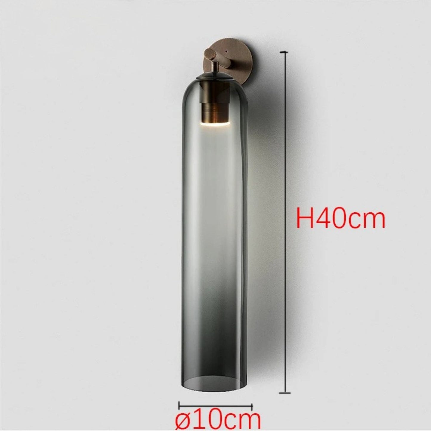 Elegant Væglampe med LED og Glasdesign til Moderne Hjem