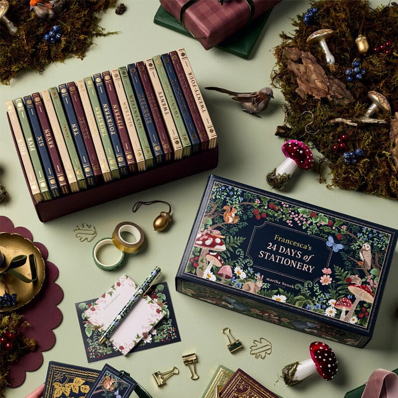 Premium Adventskalender til Kontorartikler | Limited Edition 'Vinterlandskab' | 24 Eksklusive Overraskelser | Bæredygtig og Plastfri