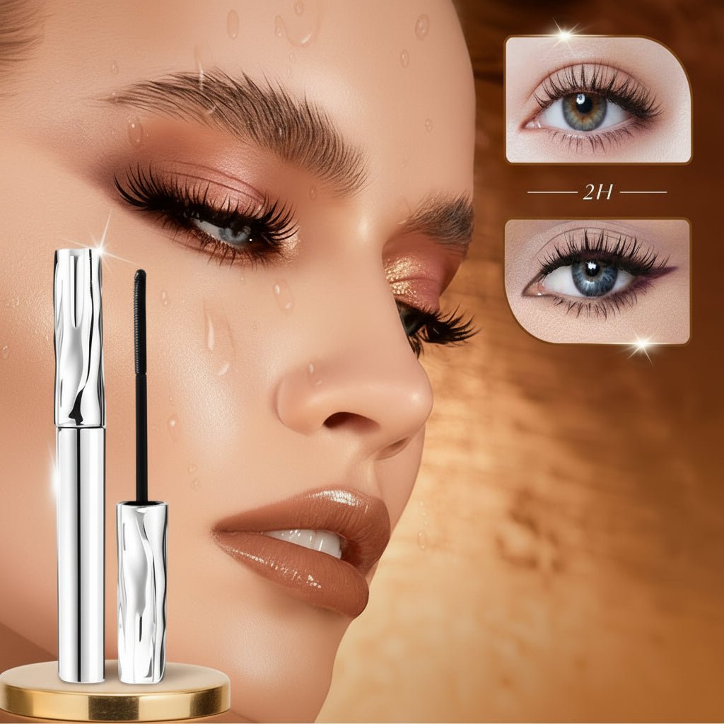 Vattenfast fiber-mascara med långvarig volym och böj