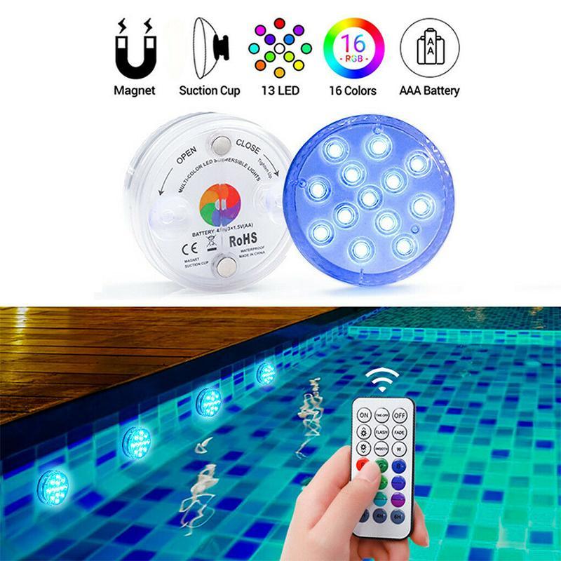 Fjärrkontroll för vattentät magnetisk sug-LED-lampa