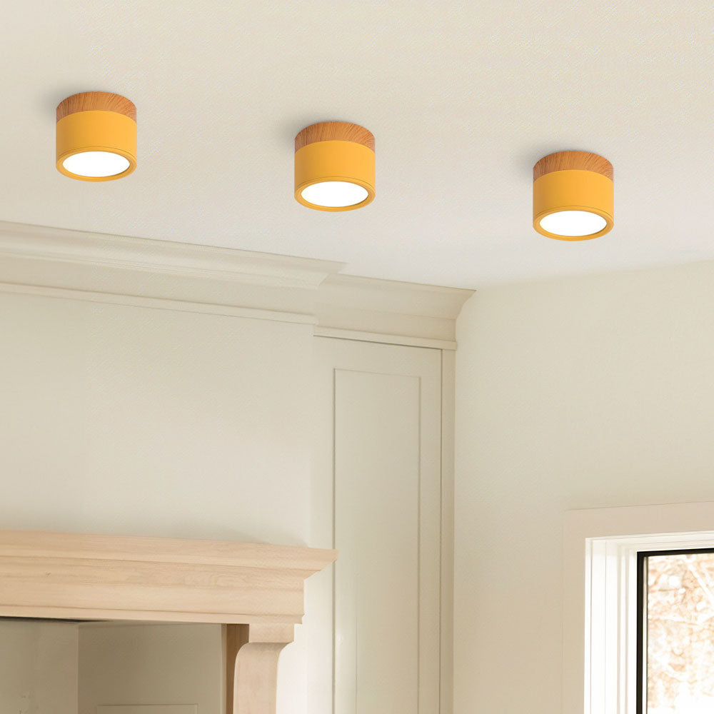Stilfuldt Loftlys i Pink med Energibesparende LED