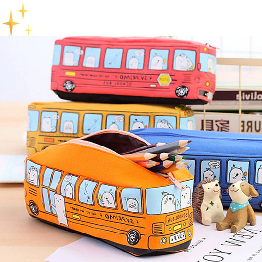 Färgglatt set med 4 förvaringspåsar – BusBuddies