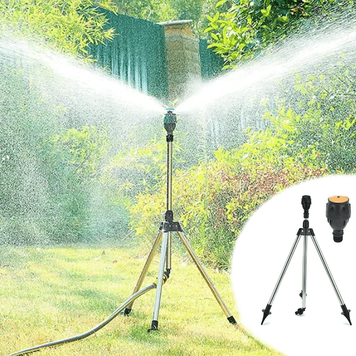 Automatiskt roterande trädgårdssprinklersystem