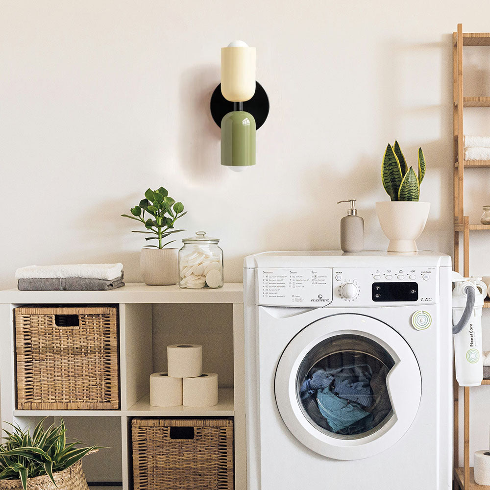 Udendørs Væglampe i Glas med Dobbelt Lysstråle