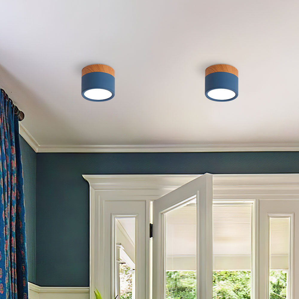 Stilfuldt Loftlys i Pink med Energibesparende LED