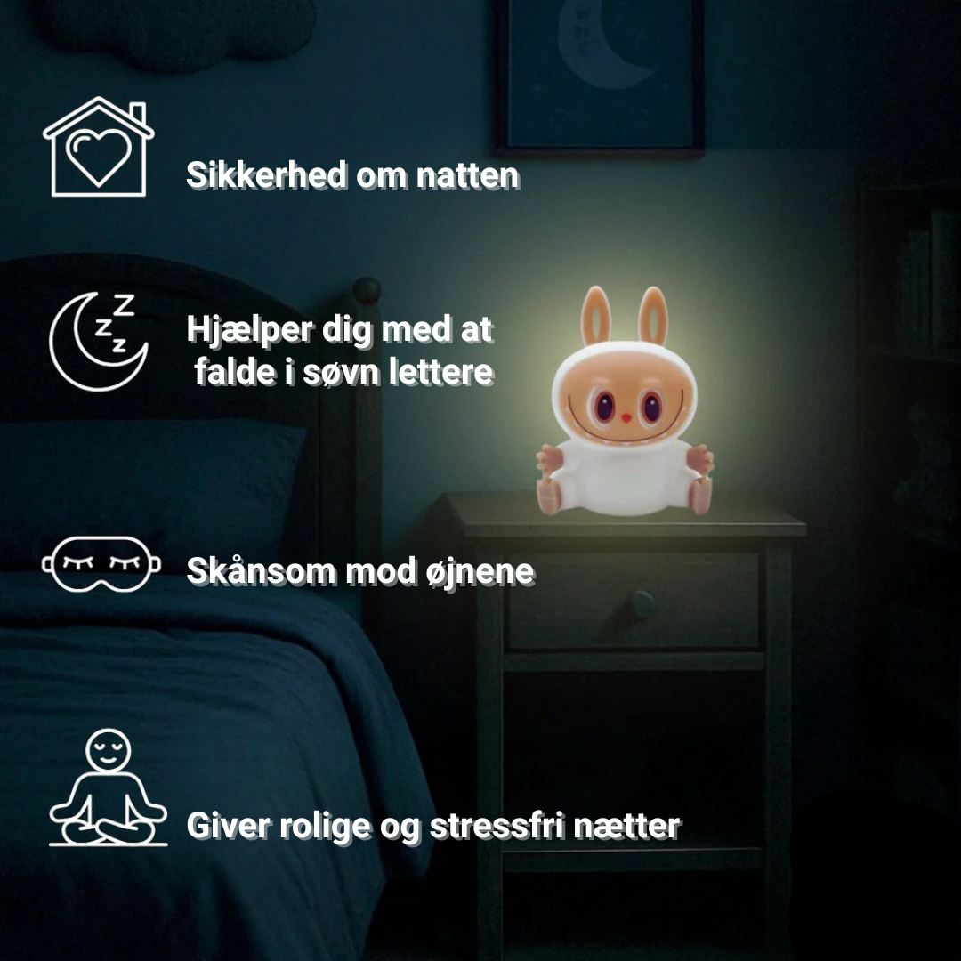 Lugnande nattlampa med gosedjur för trygga nätter
