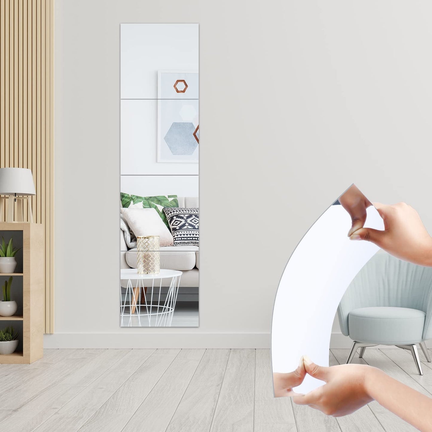 3D Selvklæbende DIY Spejl Vægklistermærke