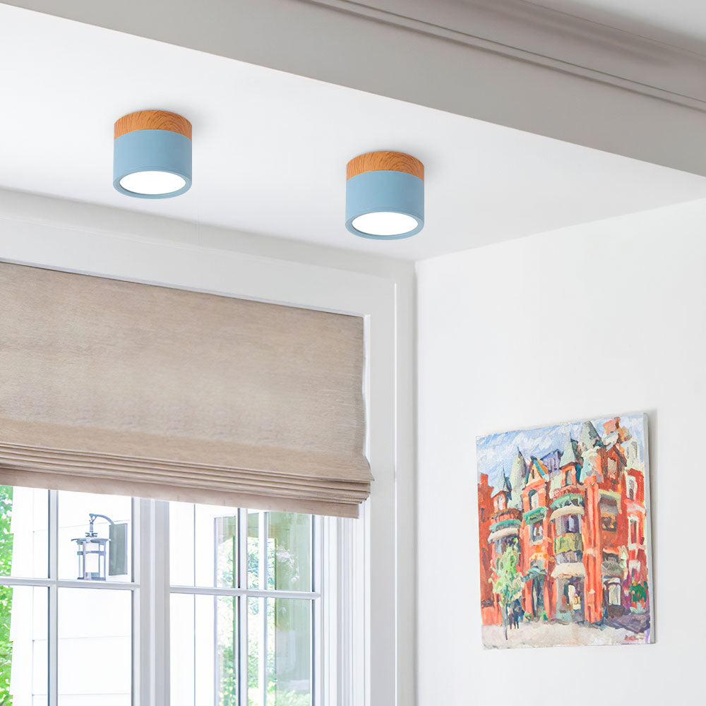 Stilfuldt Loftlys i Pink med Energibesparende LED