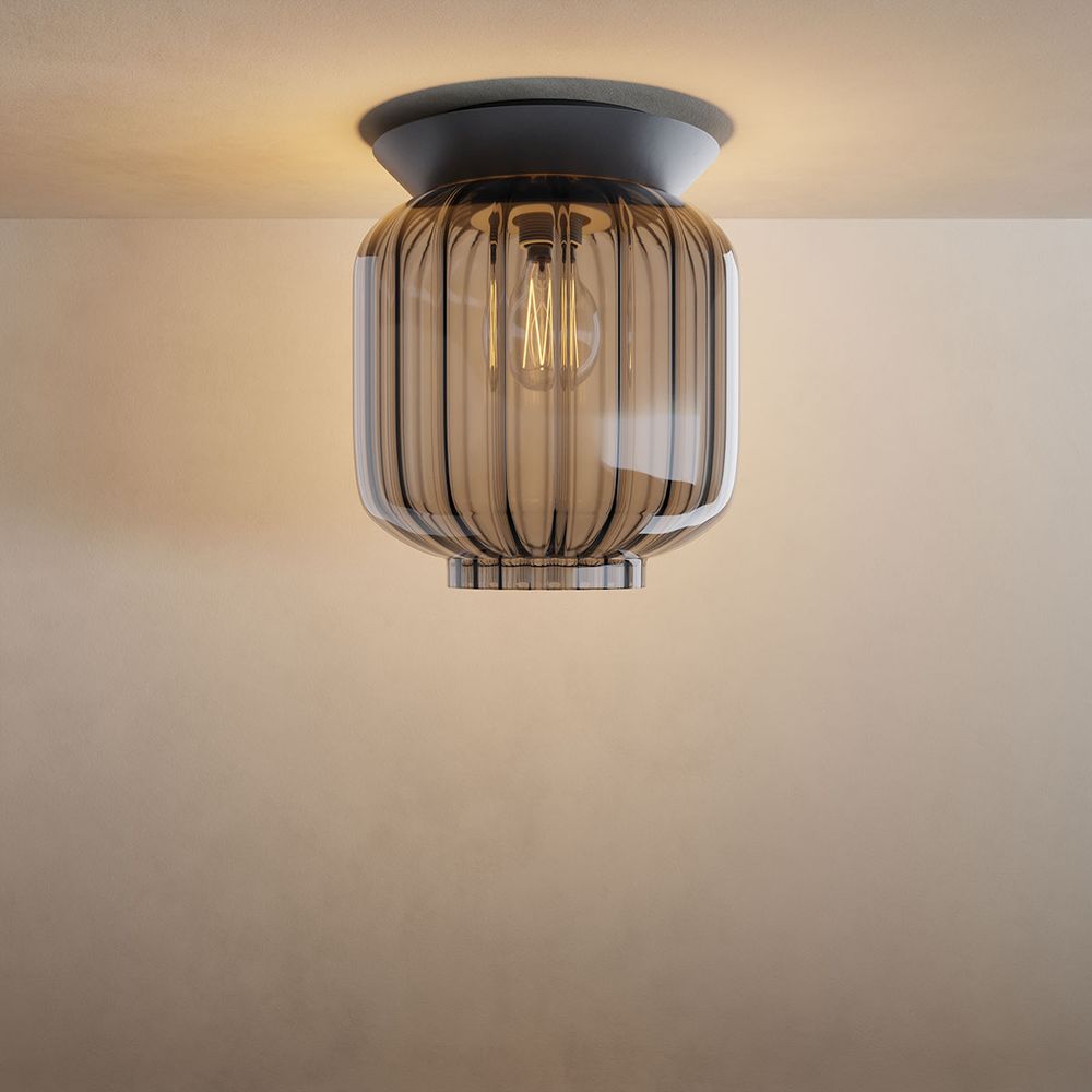 Moderne Loftlamper i Fluted Glas – Stilfuldt og Elegant Lys