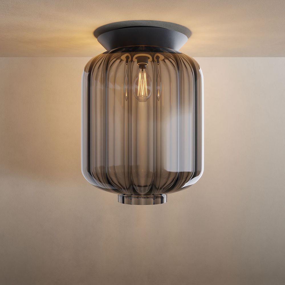 Moderne Loftlamper i Fluted Glas – Stilfuldt og Elegant Lys