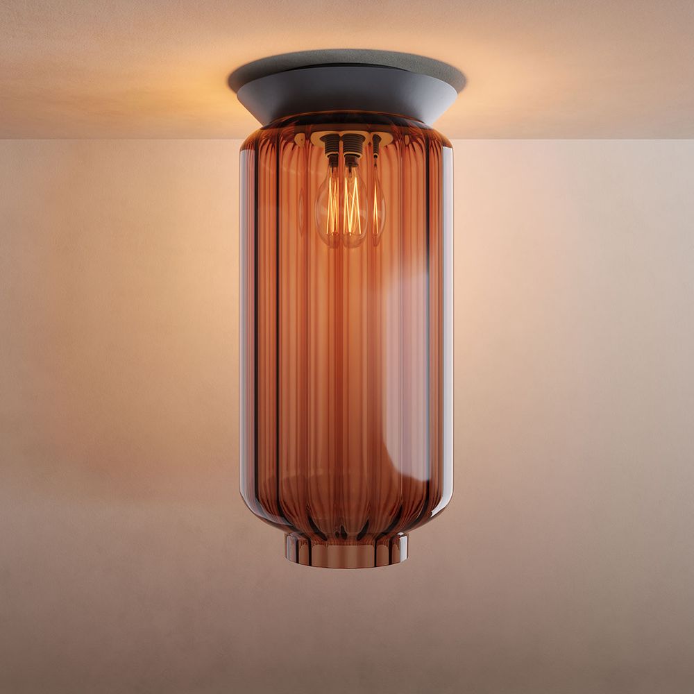 Moderne Loftlamper i Fluted Glas – Stilfuldt og Elegant Lys