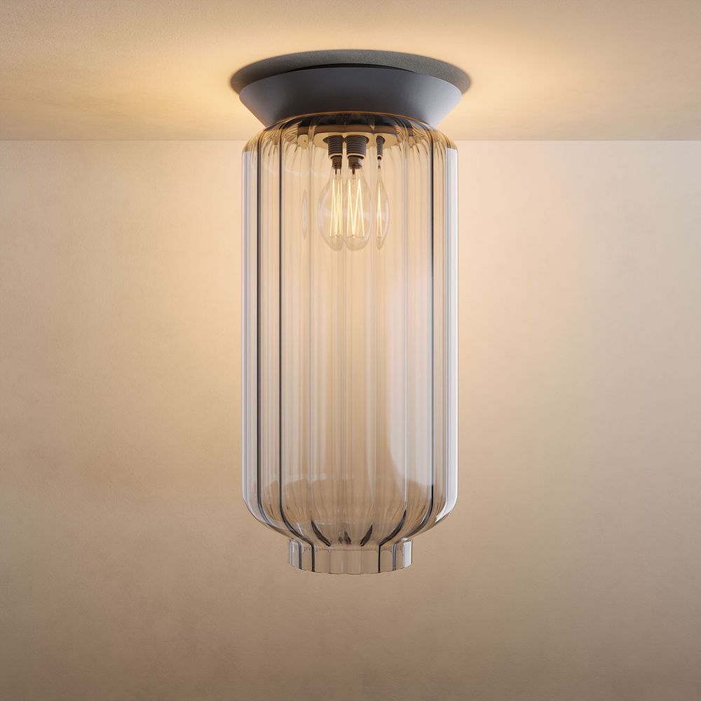 Moderne Loftlamper i Fluted Glas – Stilfuldt og Elegant Lys