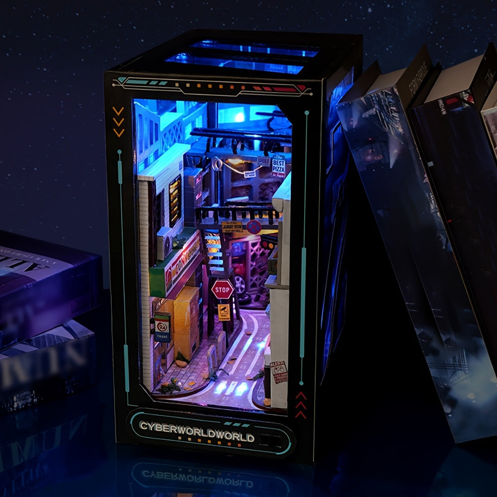 DIY Cyberpunk Kabine Sæt – 3D Model til Hjemmedekoration med Belysning