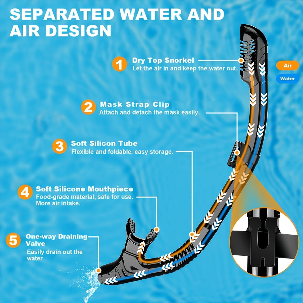 Snorkelset ClearWave – Vattentät, Bekväm och Klar Sikt