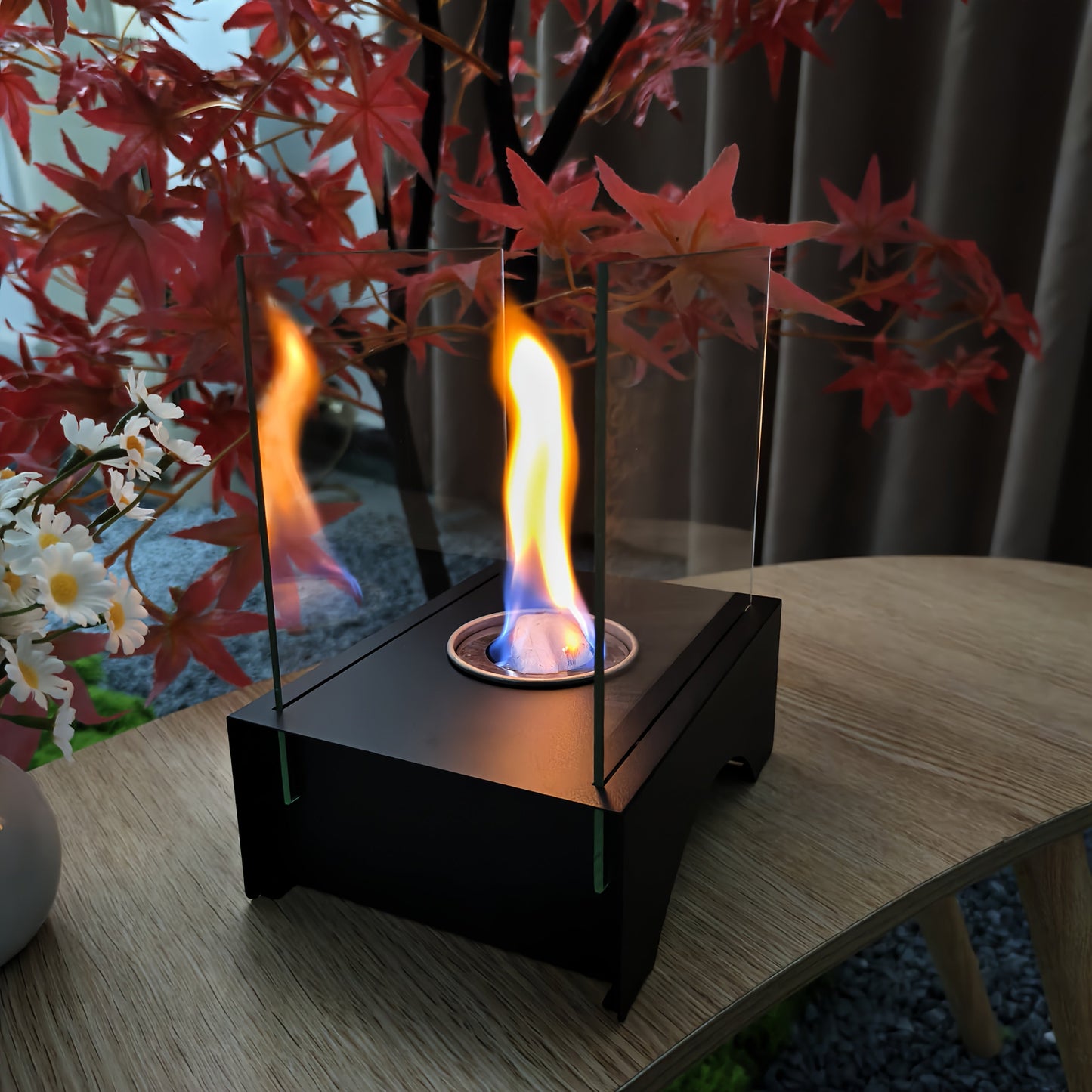 Bærbar Bioethanol Pejs – Ægte Flammer Uden Røg