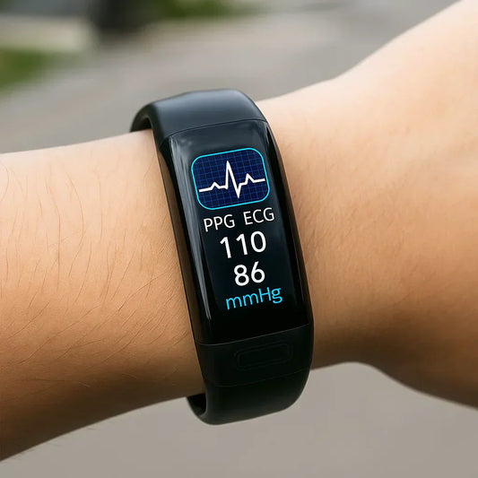 Smartklocka med EKG-övervakning och blodtryck | Uppkopplad hälso-smartklocka