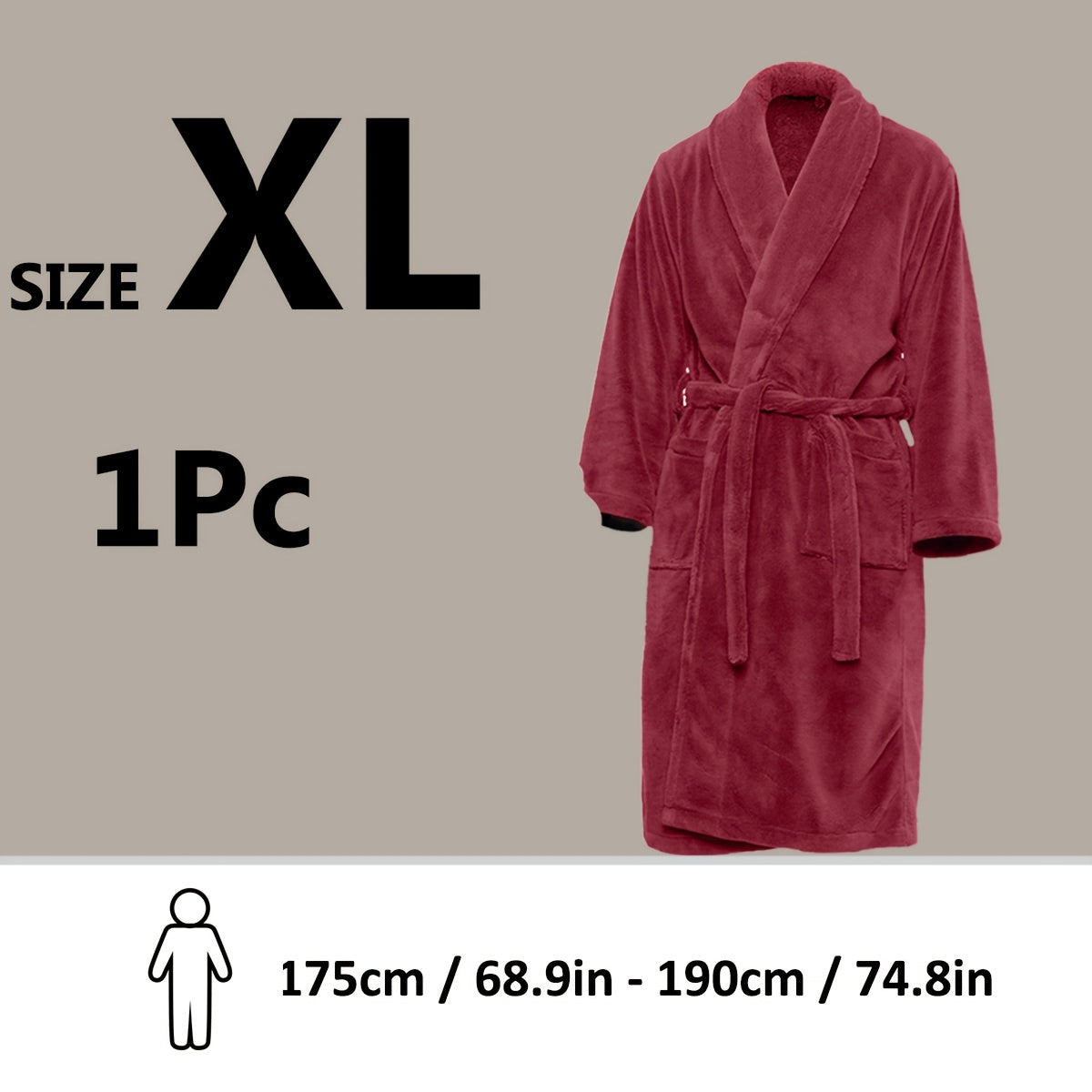 Lyxig Unisex Badrock i Mjuk Fleece – Komfort och Värme