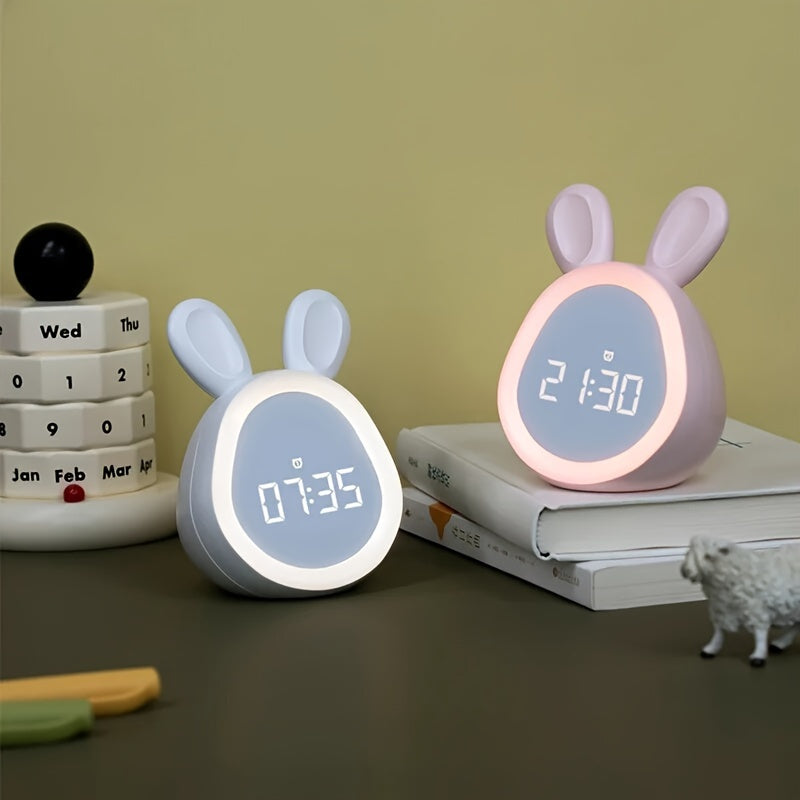 Sød vækkeur med natlampe og fantasifuldt design