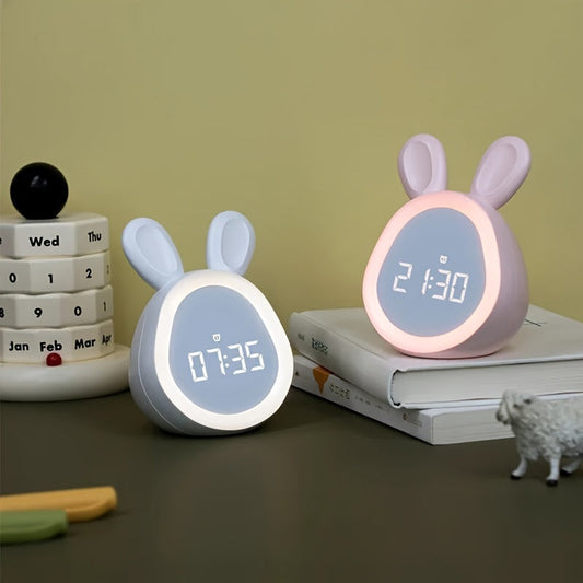 Sød vækkeur med natlampe og fantasifuldt design