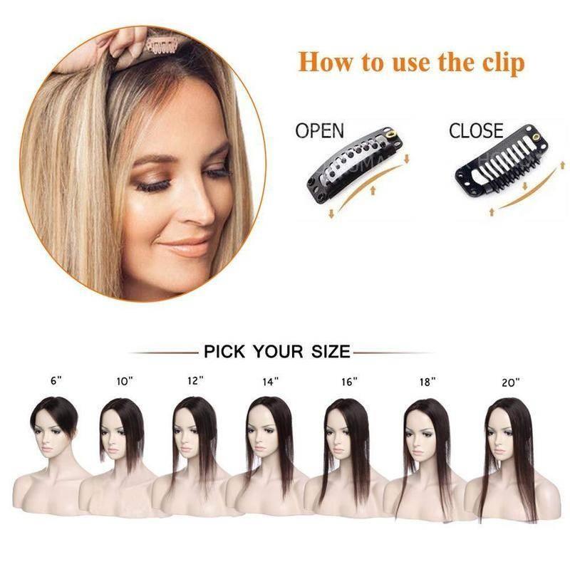 Hurtige clip-in hårextensions til kort hår