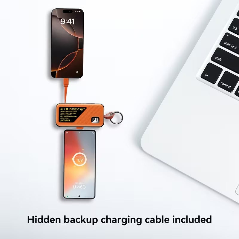 Kompakte Powerbanks 2-pak - 5000mAh USB-C Opladning
