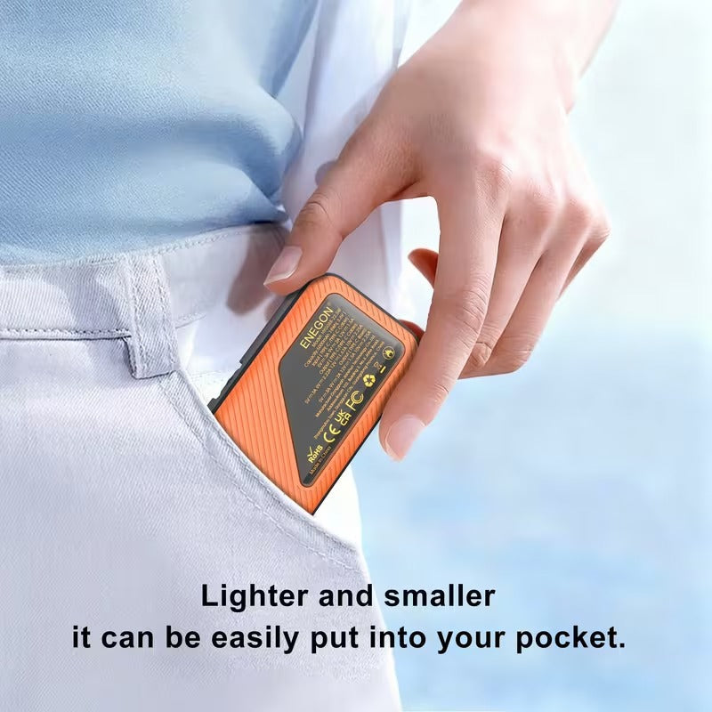 Kompakte Powerbanks 2-pak - 5000mAh USB-C Opladning
