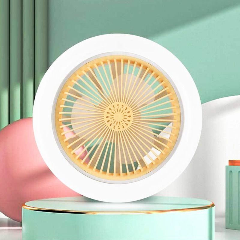 Aromaterapi LED Ventilatorlampe – Justerbart Lys & 3 Hastigheder