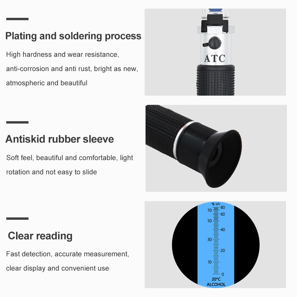 Mini Refractometer Frugt Sukker Tester