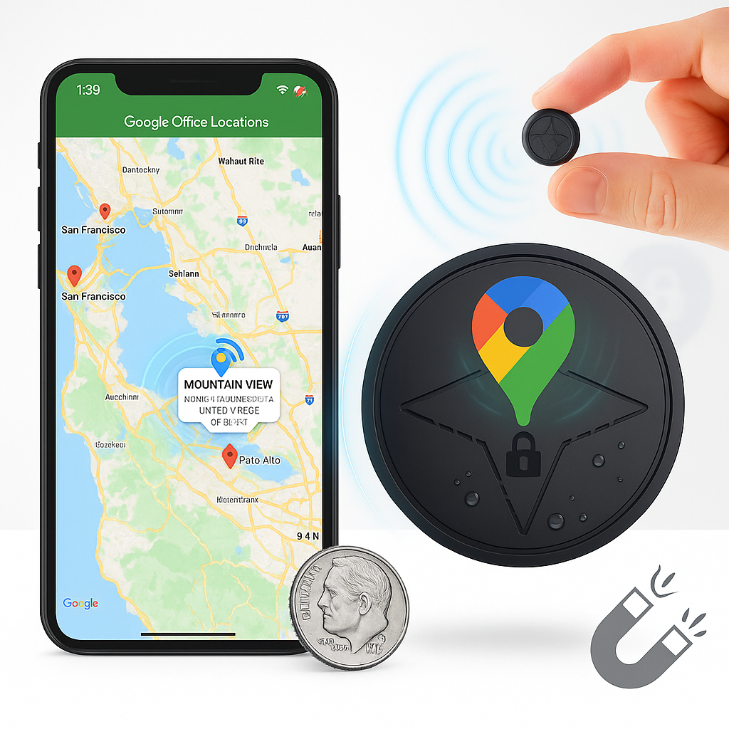 Effektiv GPS Tracker til Køretøjer med Magnetisk Montering