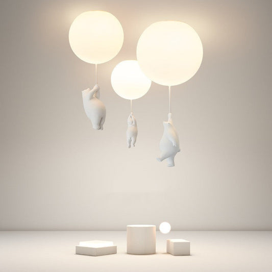 Modern LED-taklampa med ballongdesign - Snygg belysning