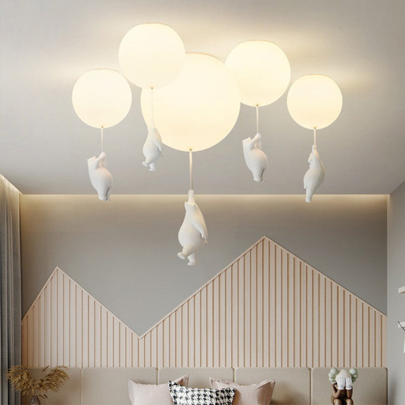 Moderne LED-plafondlampe med ballon-design - Stilfuld belysning