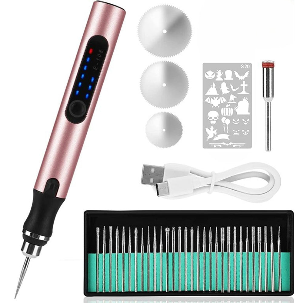Genopladelig USB Diktatoptager | Stille og Præcis | Metal, Justerbar Hastighed