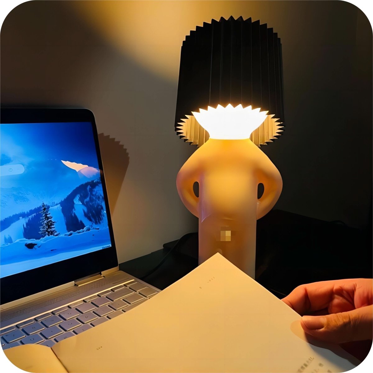 Legende LED-lampe til skabelse af en glad atmosfære