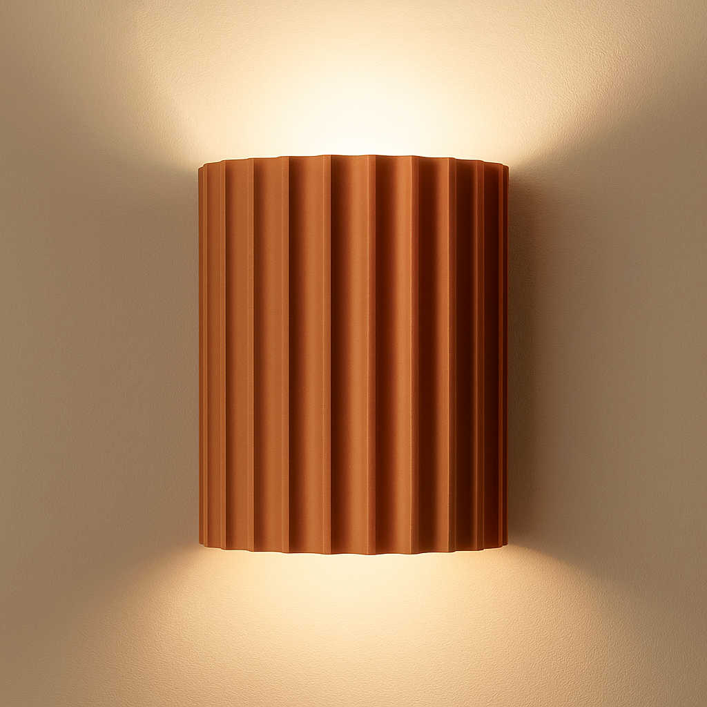 Moderne Væglampe i Resin med Blødt LED-lys for Stemning