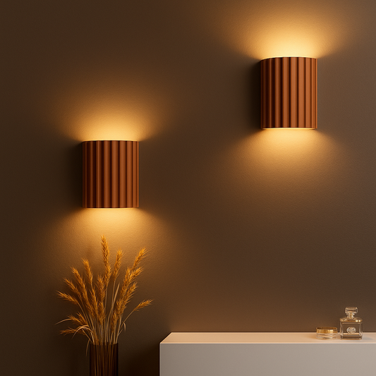 Moderne Væglampe i Resin med Blødt LED-lys for Stemning
