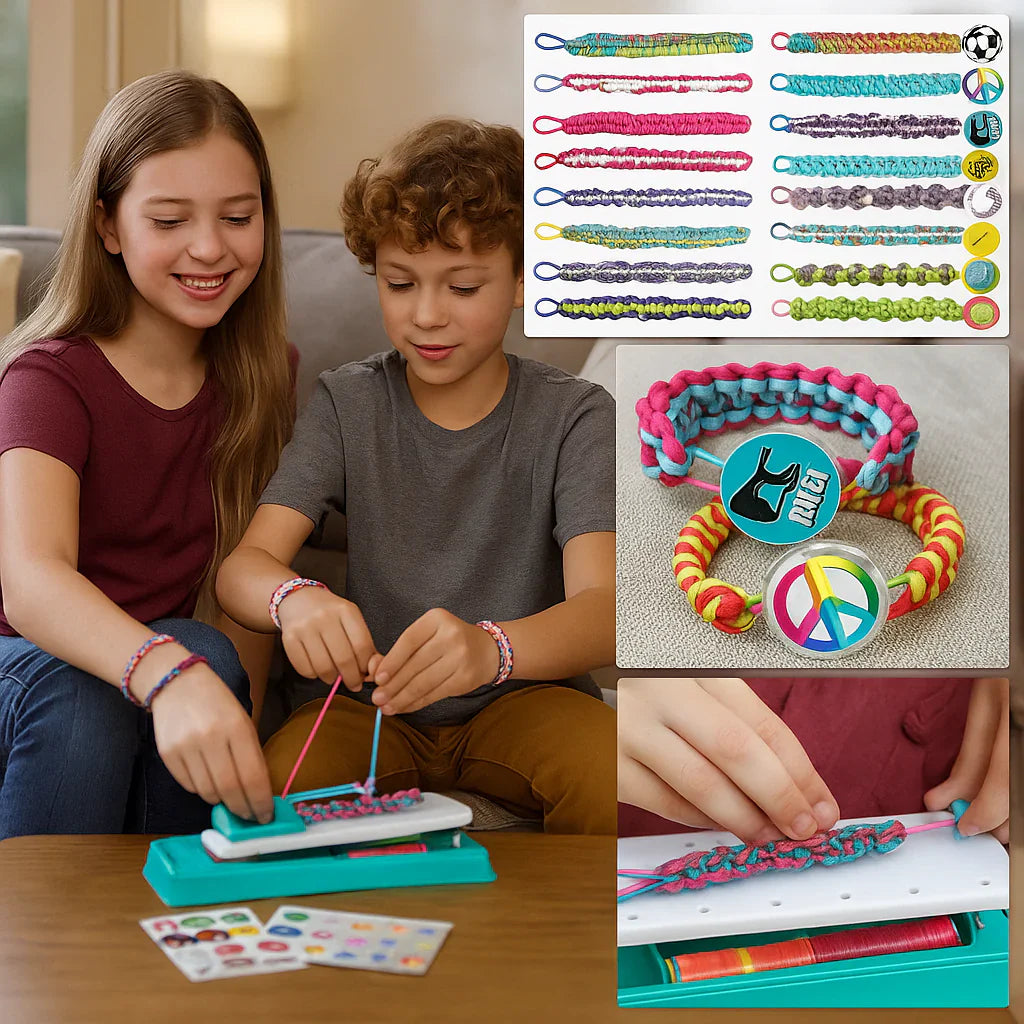 Skab Egen Venindearmbånd med Kreativt Flettekit til Børn