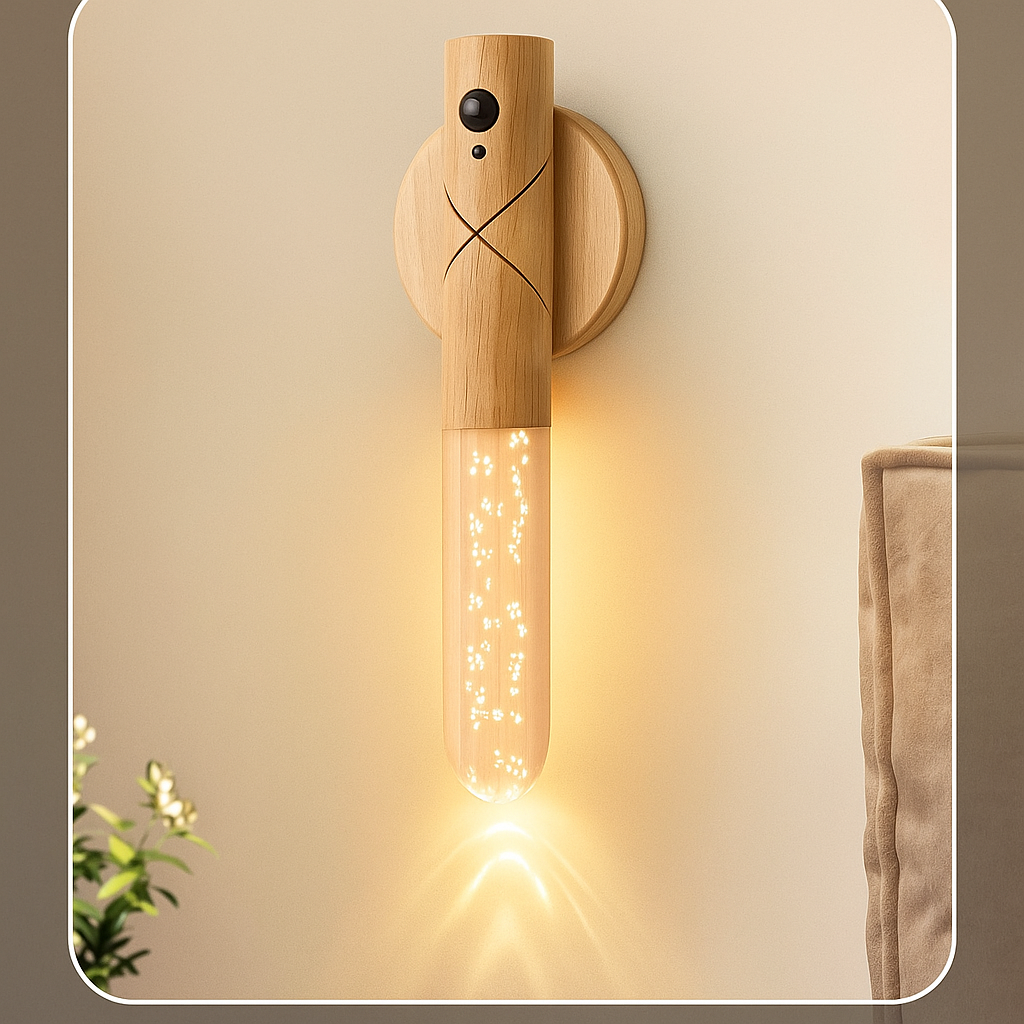 Mångsidig LED-bordslampa med magnetisk bas och rörelsesensor