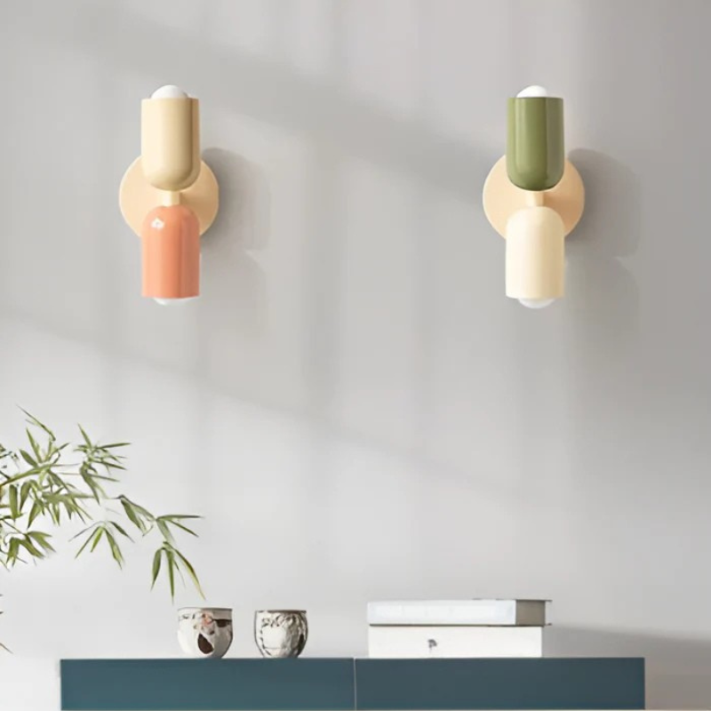 Tvåfärgad LED-vägglampa för modern inredning - Elegant design