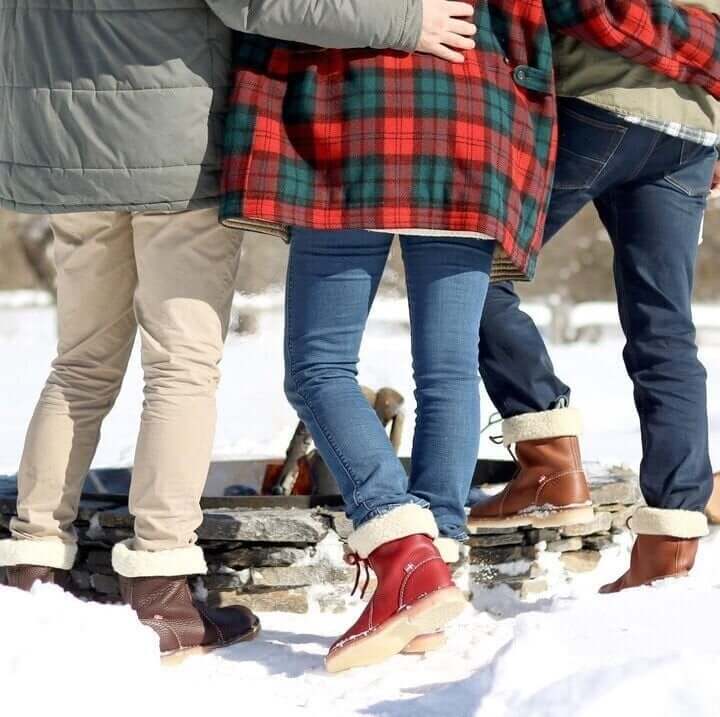 Vandtætte damesneakers til vinter med uldfor og fleece