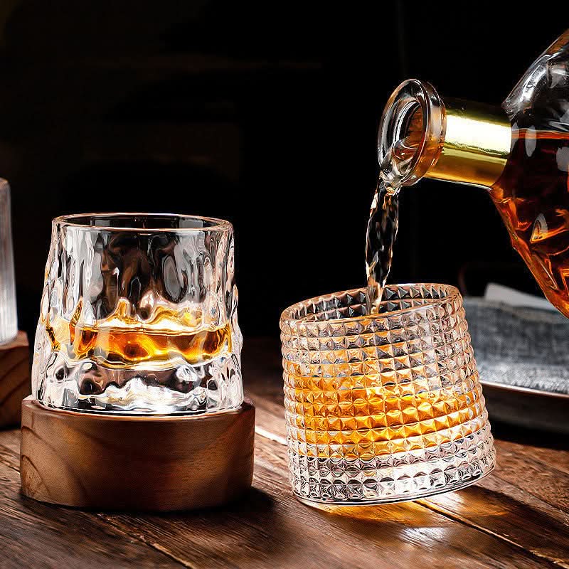 Elegant whiskyglas med snurrfunktion i Japan-stil