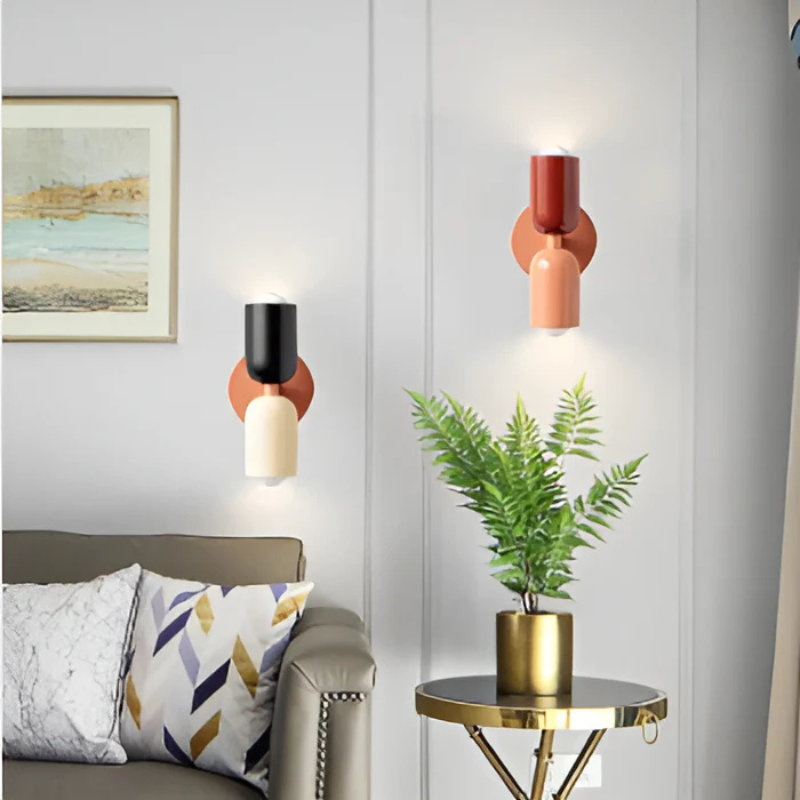 Tvåfärgad LED-vägglampa för modern inredning - Elegant design