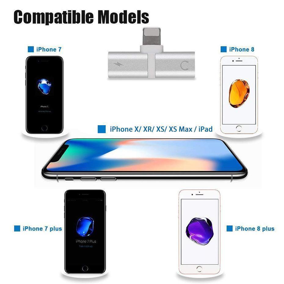 4-i-1 Lightning-adapter för iPhone – Hörlurar (2 st.)