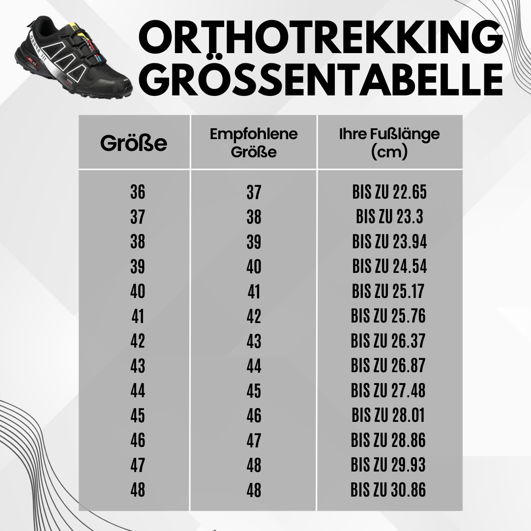 Vandringssko med ortopedisk smärtlindring