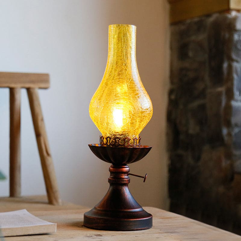 Retrobordslampa med glasskärm Craykle – Skapa mysighet i hemmet