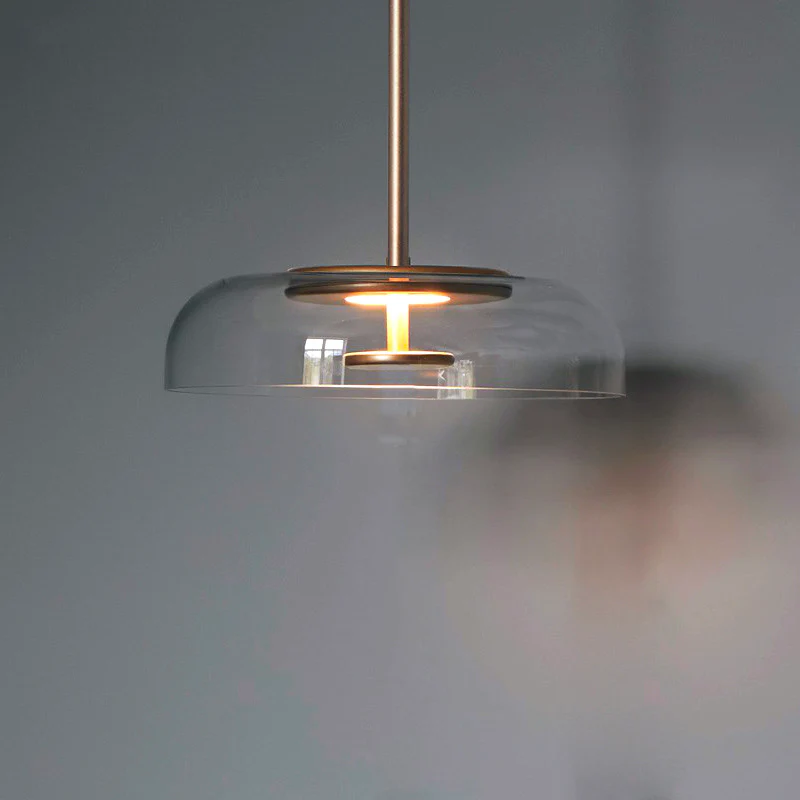 Stilren Glaspendel med Justerbar Höjd & LED-Kompatibilitet